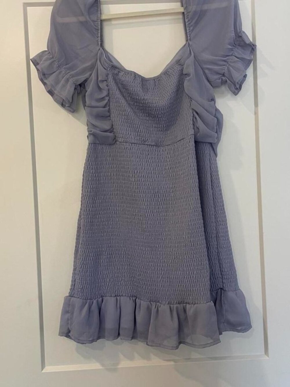 Light Blue Ruffle Dress - Picture 2 of 2